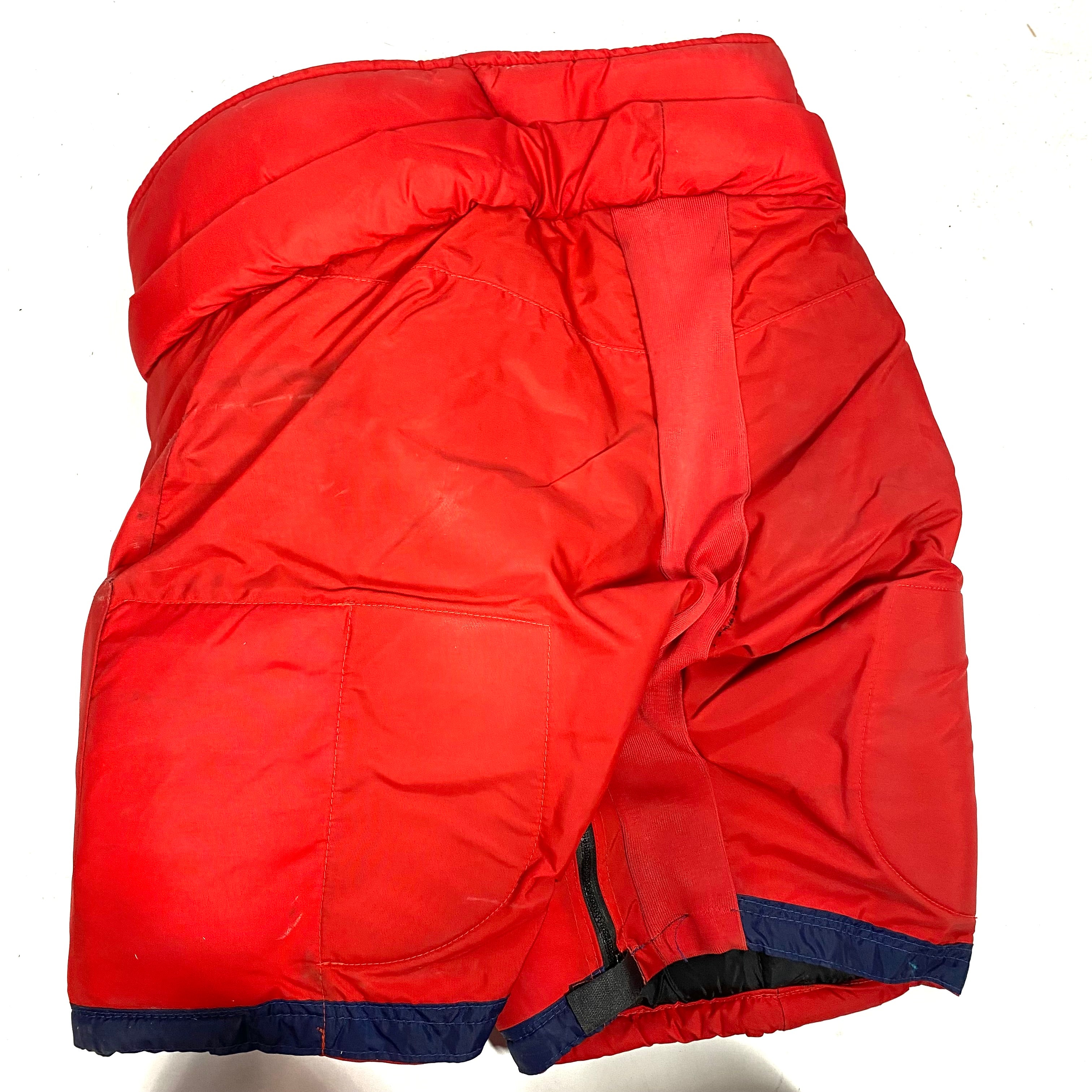 Reebok HP7000 - Pantalon de hockey d'occasion NHL Pro Stock - Blue Jackets de Columbus (rouge)